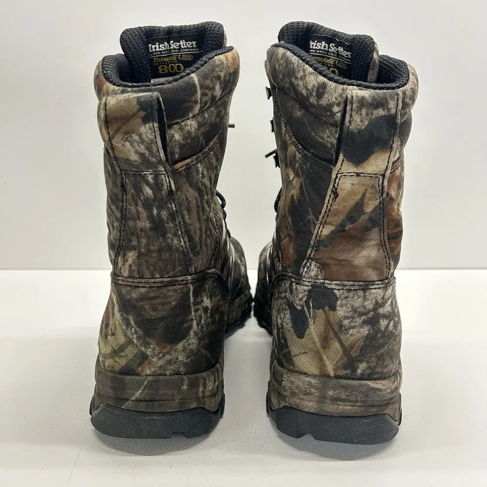 Irish Setter Red Wing 3859 Shadow Trek Camo Waterproof Hunting Boots Size 10.5 D